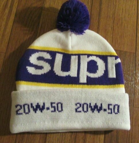 SUPREME CHENILLE BEANIE DARK PURPLE FW23 BRAND NEW Confirmed Order