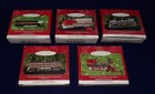 Set of 5 Hallmark Keepsake Train Ornaments 1997-2001 collector series