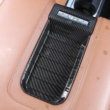 Carbon Fiber Accessories Armrest Storage Box Cover Trim For Toyota Tundra 14-21