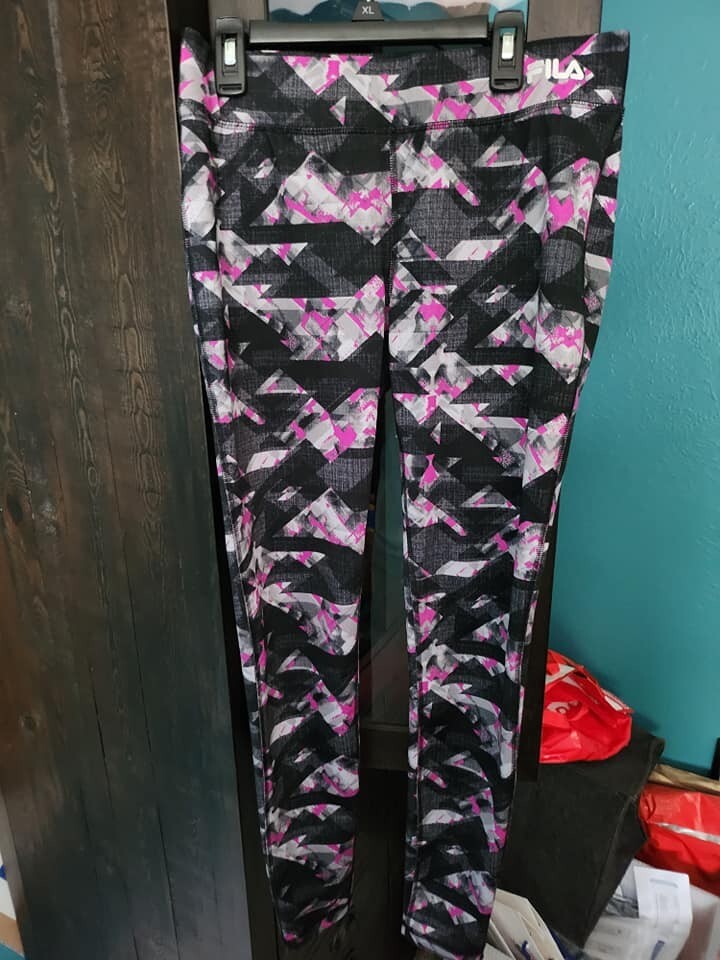 Leggings da corsa FILA Sport Performance taglia piccola stampa multicolore In perfette condizioni