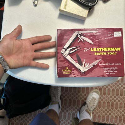 Vintage 1997 The Original Leatherman Super Tool 10 Locking Blades