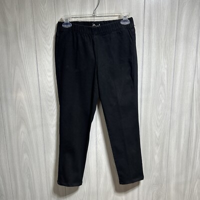 Ashley Lowrise Skinny Black Elastic Waistband Jeans Size 11