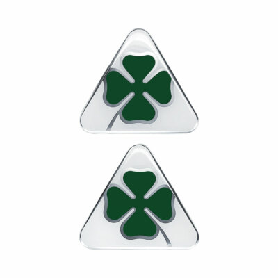 Alfa Romeo 3D Aufkleber Offiziell Kleeblatt Grün 2 Stück Rechts + Rechts