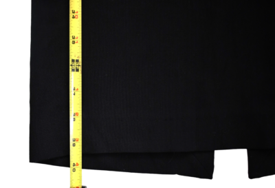NEW ANN DEMEULEMEESTER LIGHTLAINE Black 100% WOOL Straight
