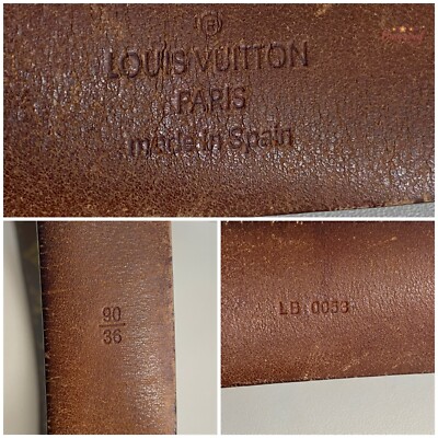 Authentic Louis Vuitton Brown Monogram Canvas Ceinture Authentic Louis Vuitton Brown Monogram Canvas Ceinture