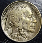 1936 D Buffalo Nickel 5c US Coin Denver Mint