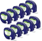 Compatible Dymo LetraTag Refill 91330 White Paper Label Tape 12mm 1/2" LT-100H