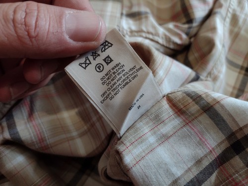 Burberry Men Size XL Dress Shirt Button Down Check Plaid 100% Linen - Picture 7 of 7