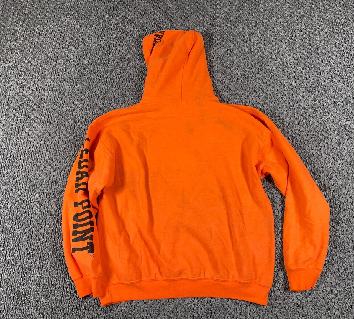 VTG Color Faded Cedar Point Hoodie Adult Large Orange All