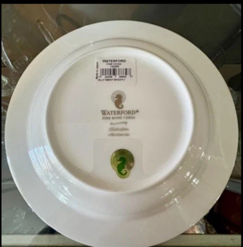 Pristine!!! Waterford 4 Piece Set Ballet Ribbon 9in Soup Plates-Retired New - Picture 6 of 7