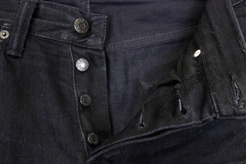 EDWIN Men's Jeans Size W30 L34 Relaxed Fit Black Denim Button Cotton k7545 - Picture 7 of 10
