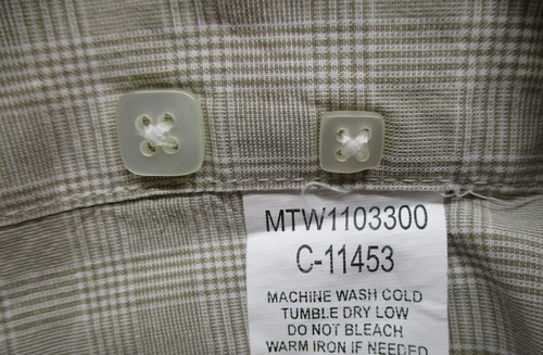Cinch Button Up Long Sleeve Casual Western Style Shirt 100% Cotton Men's Size LG - Picture 9 of 13