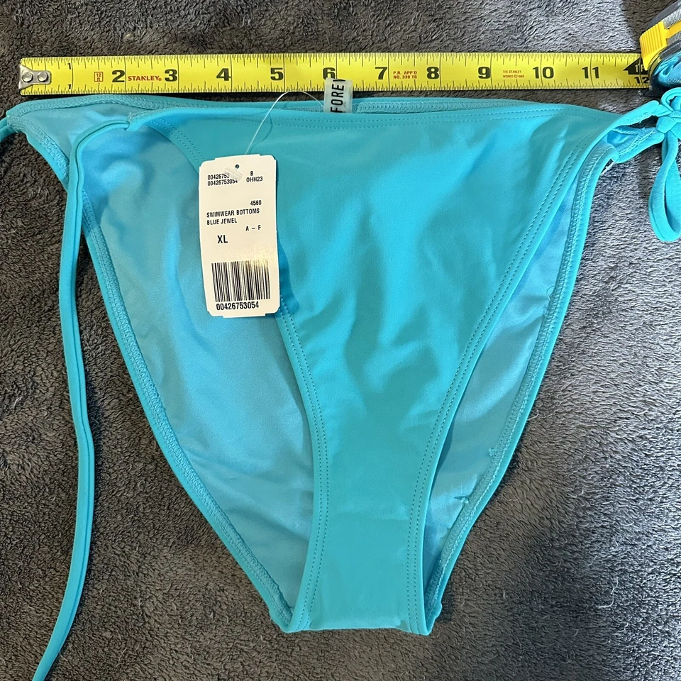 Forever 21 женщин купальный костюм низ синий драгоценный камень XL новый с Ярлыками - Изображение 3 из 4