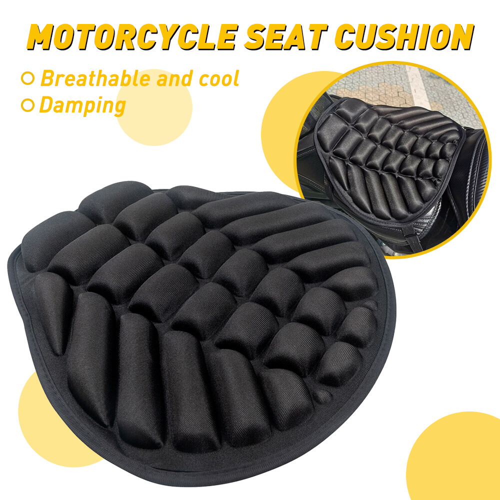 1X Motorcycle Seat Cover Comfort Seat Cushion Universal Pressure Relief Air Pad