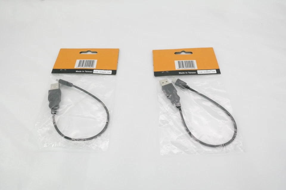 Owleye USB a Mini Cable Bicicleta Iluminación Piezas Aprox 10" Negro / LOTE DE 2 / TF Foto 2 de 4