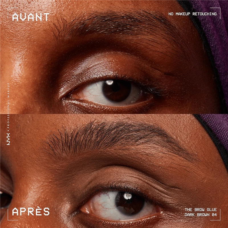 NYX Eyebrow Gel – Extreme Hold Tinted Brow Mascara Waterproof Longwear Dk Brown - Image 4 of 4