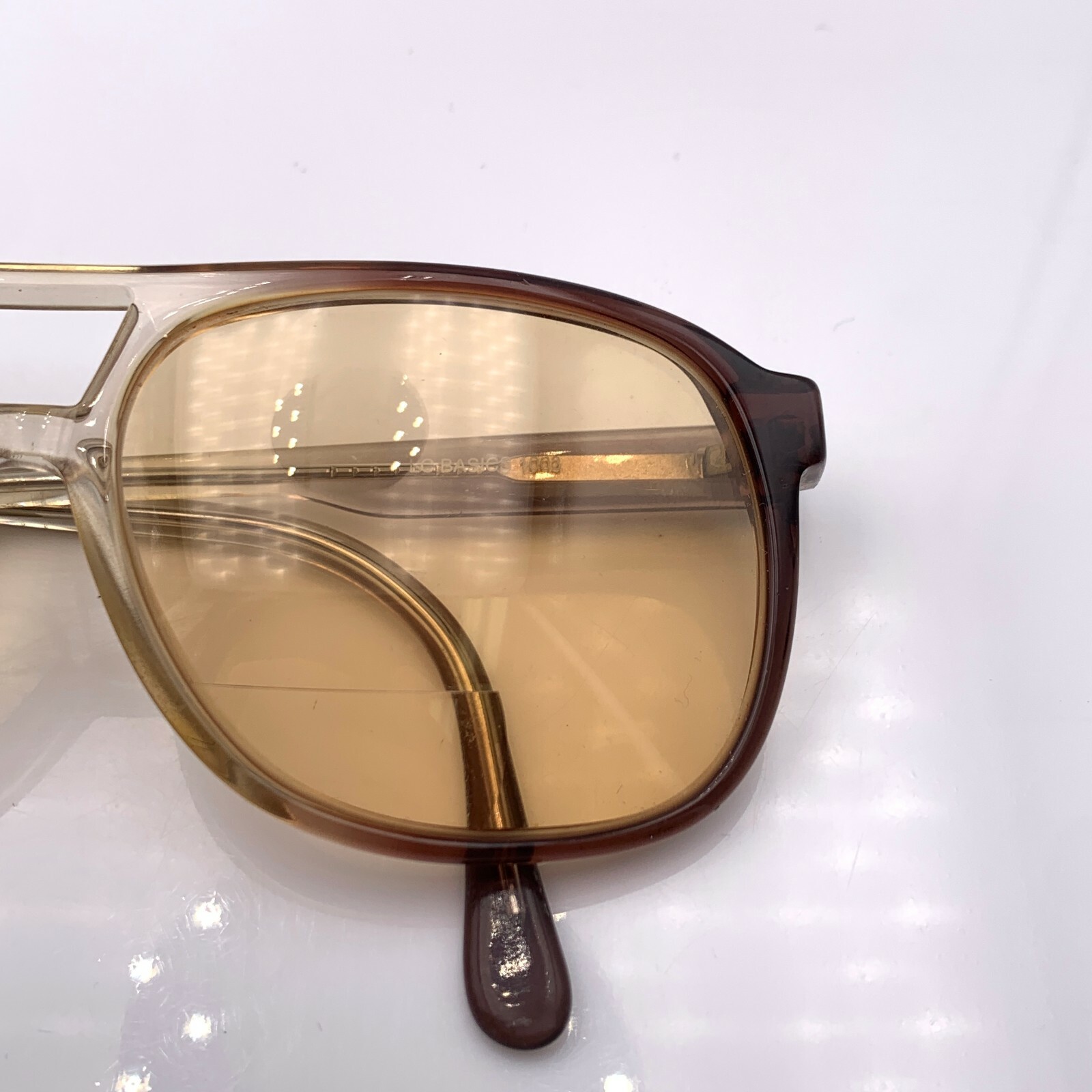 Vintage LS Basic Brown Transparent Pilot Sunglass… - image 6