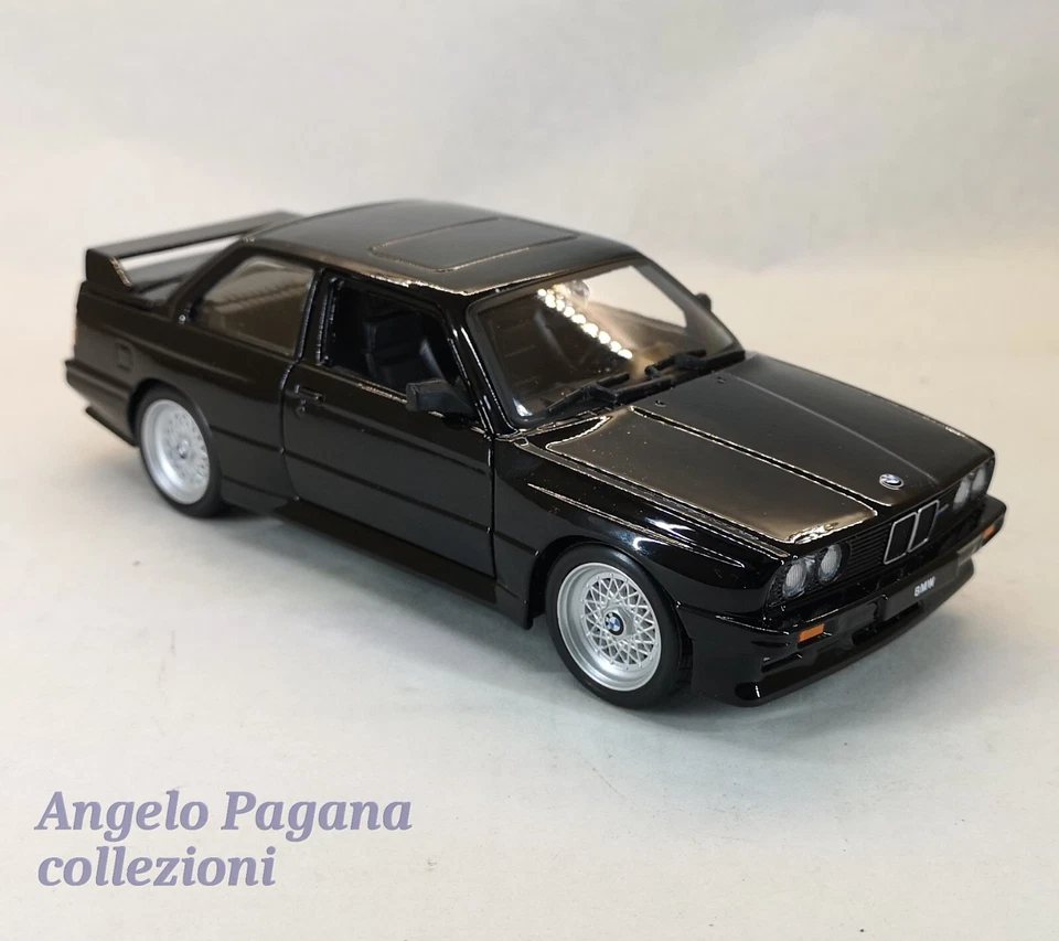 modellino auto 1/24 BMW M3 e30 serie 3 del 1988 modellini della BBurago die cast - Immagine 3 di 4