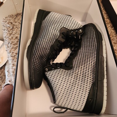 Nike KD Vlll 8 NSW Lifestyle Mens Sz 10.5 Silver Black Athletic Shoes 749637-004