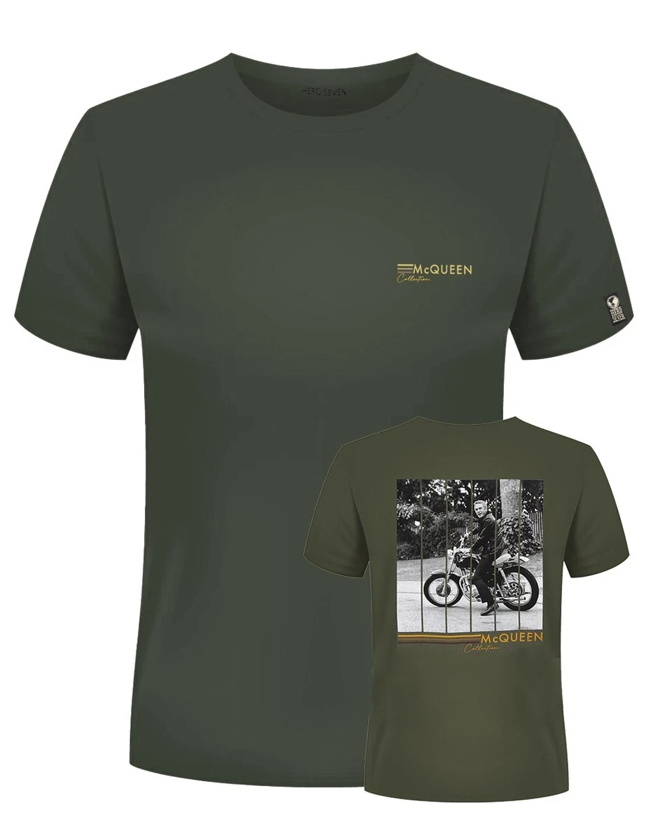 T-shirt Hero Seven Steve McQueen - Gris Chiné - Hommage Au Pilote Légendaire - Taille S/M/L