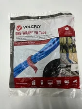 Velcro One-Wrap FR Tape Roll Fire Retardant Strap 1/2" 25 Yards 30986 Black