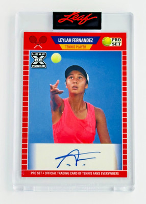 2021 Leaf Pro Set Leylah Fernandez Rookie Auto Factory Sealed Tennis RC