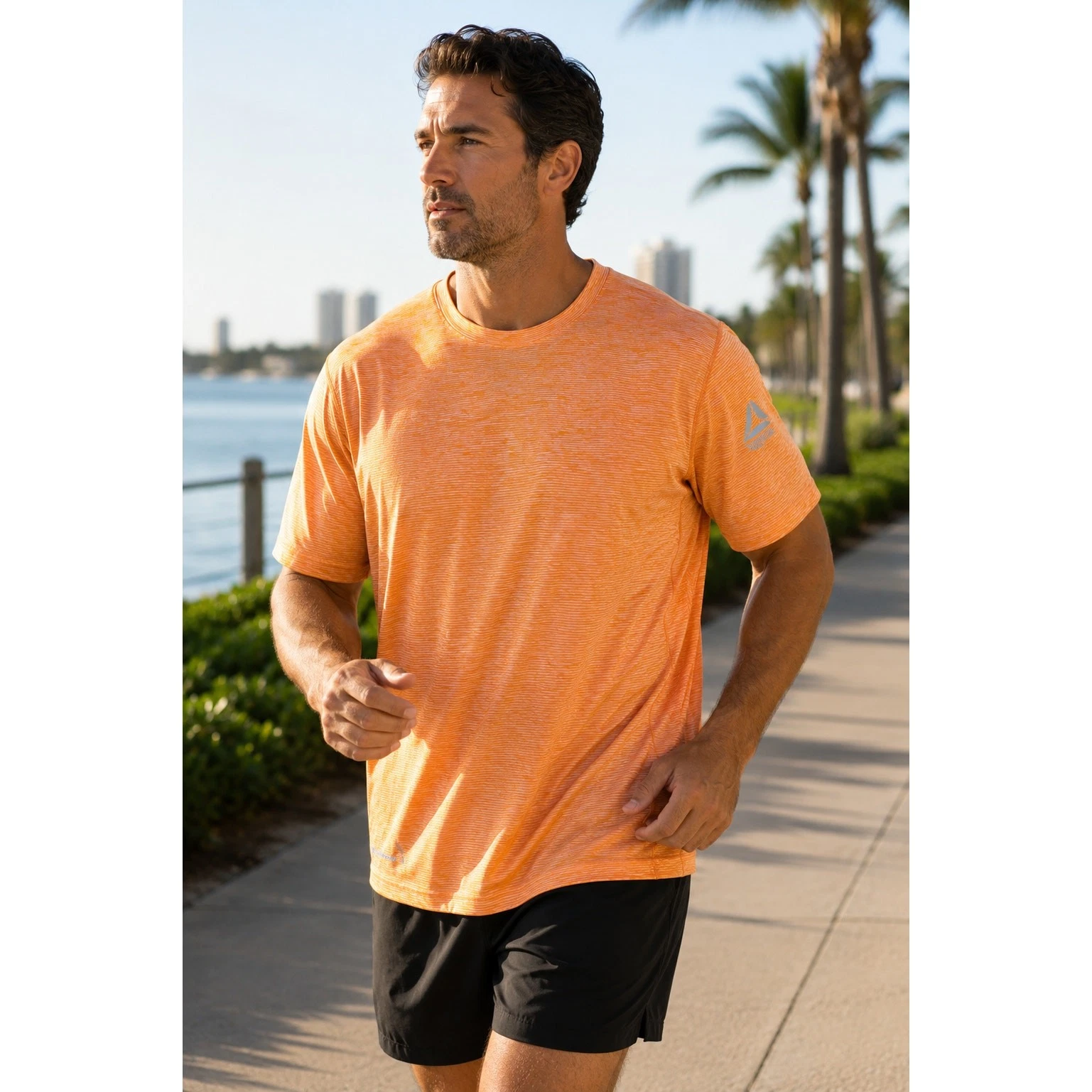 Reebok Speedwick Mens 3XL Orange Athletic Shirt Running Workout Activewear NWT
