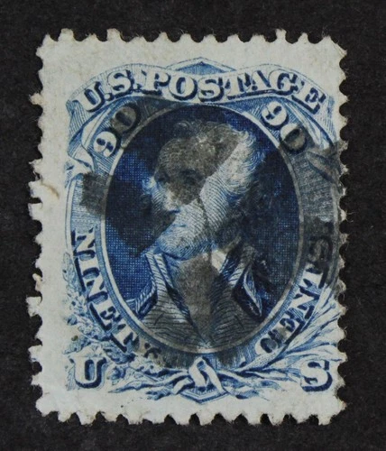 CKStamps: US Stamps Collection Scott#101 90c Washington Used Tiny Thin CV$2250