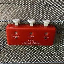 Super ADD-A-MATIC Vintage - Calculator Money Coin Dollar Counter Works!  Japan