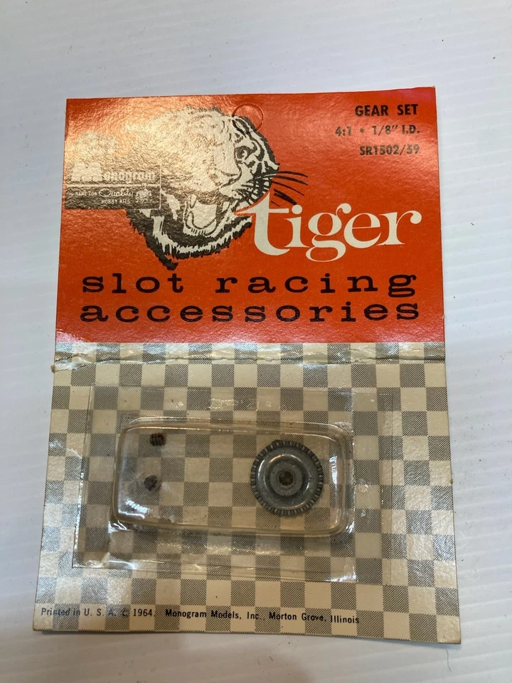 Monogram Slot Car Parts Tiger Racing Crown Gear And Buzz Co Tires New In Pack - Image 2 of 2