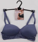 M&S Post Surgery Bra Blue Multi Size Womens