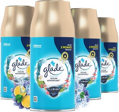 Glade Brise Automatic Spray Nachfüller Raumduft Ocean Adventure 4x269 ml