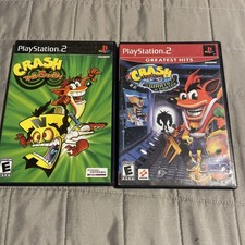 CRASH BANDICOOT TWIN SANITY WRATH CORTEX SONY PS2 TESTED