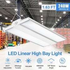 240W LED Linear High Bay Light Commercial Shop Light 4500K/5000K/5700K 36,000LM