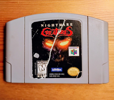 Nightmare Creatures (Nintendo 64, 1998) N64 Activision HORROR CLASSIC TESTED