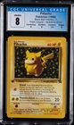 1999 POKEMON BLACK STAR PROMO POKE LEAGUE 1ST EDITION ERR #1 PIKACHU CGC 8