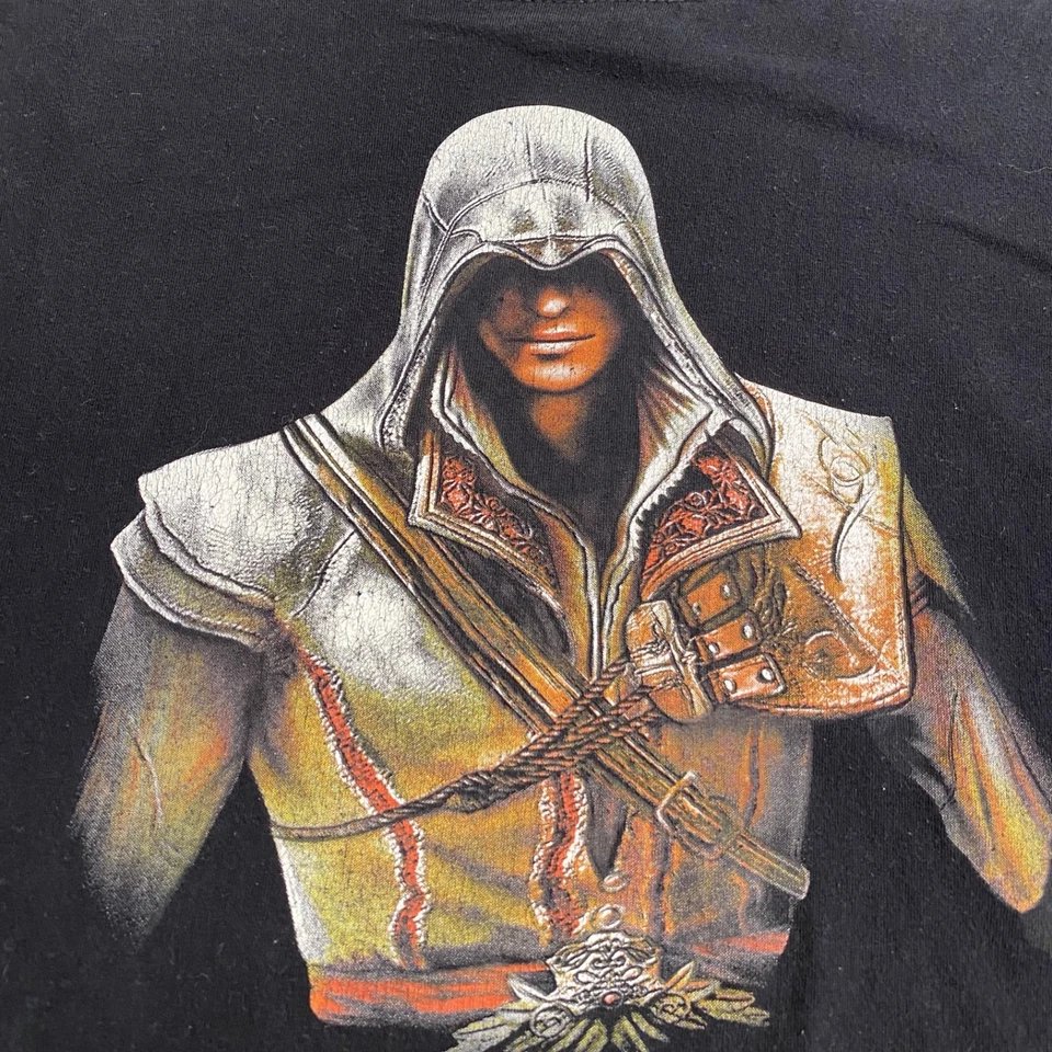 Camiseta Y2K Assassin's Creed 2 Enzo Promo Videojuego Vintage Boxy Foto 3 de 4