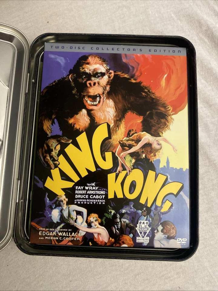 King Kong DVD Metal Tin Case 2 Discs Collectors Edition-  Damaged Case - Image 2 of 4
