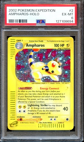 Ampharos graded PSA 6 for sale on eBay