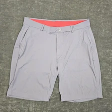 Redvanly Shorts Mens Medium Gray Performance Golf Stretch Chino Athletic