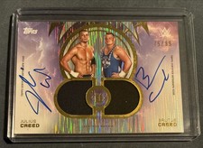 2025 Topps Universe WWE Dual Auto Relic /99 #TTR-CC Julius & Brutus Creed Auto