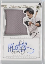 2015 National Treasures Rookie Silhouette Gold 11/25 Matt Duffy #40 Auto RC 0b0