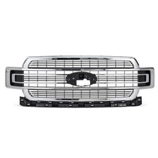 Front Grille Assembly for 2018-2020 Ford F150 Limited Front Mesh Grille Chrome