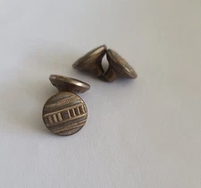 Vintage Spring Chain Link Art Deco Style Geometric Design Cufflinks