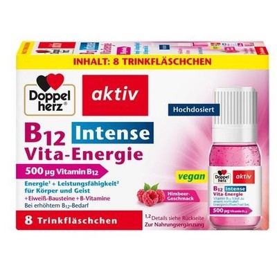 DOPPELHERZ B12 Intense Vita-Energie Trinkfl. 8 St. PZN 17250480