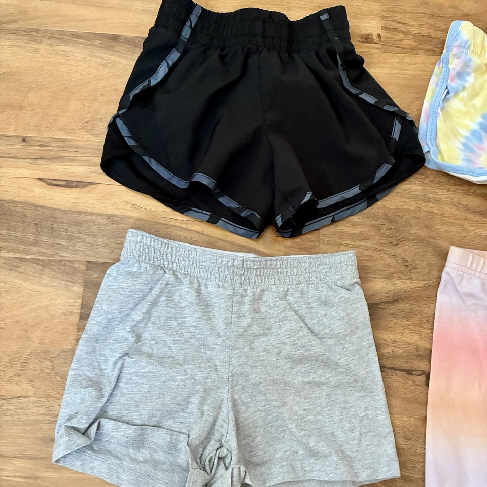 Lote de 5 Pantalones Cortos Pequeños Niñas Jóvenes - Wonder Nation Oshkosh Atléticos Talla 6/6X Foto 2 de 4