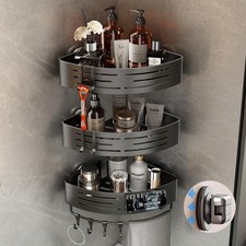 Corner Shower Caddy Suction Cup, Corner Shower Shelves No Drilling, Aluminum ...
