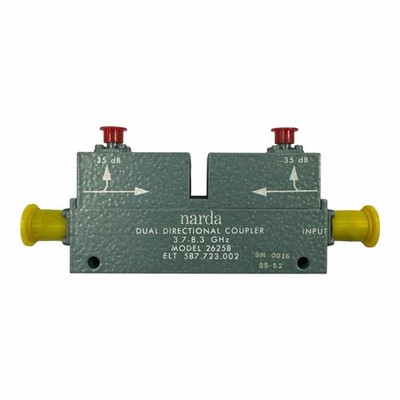26258 Narda Koaxial Richtkoppler 3700-8300Mhz 35db TNC/SMA