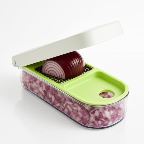 Vidalia Chop Wizard, Picadora de Verduras y Frutas con Base de 2 Tazas, Inoxidable - Imagen 2 de 8