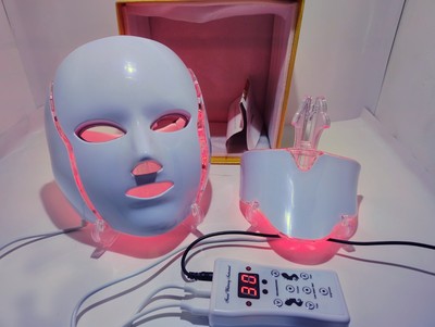 DermaLuminate Official Retail-Professional LED Light Therapy Face & Neck Mask